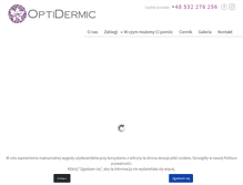 Tablet Screenshot of optidermic.com